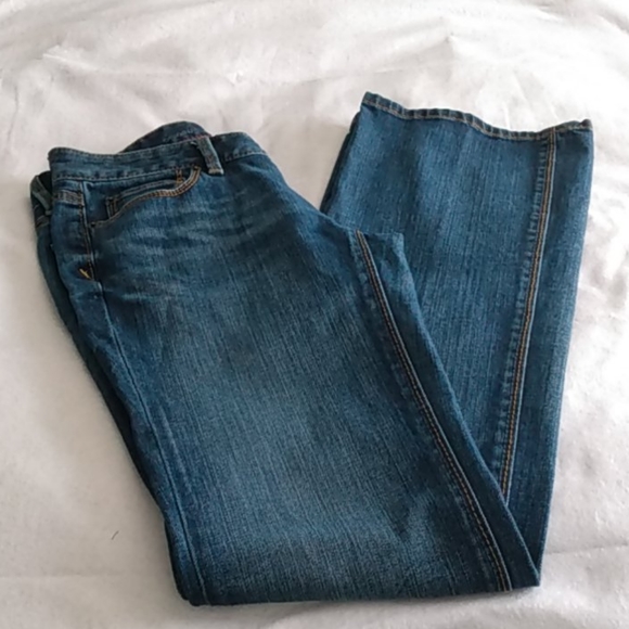 LOFT original Bootcut Jeans In Dark - Picture 5 of 7